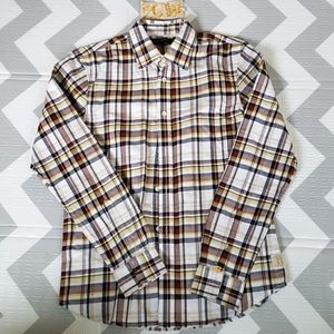 Scotch & Soda men's plaid flannel shirt.  Size S.  NWT Cotton/poly blend